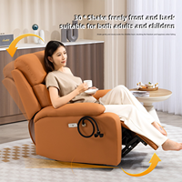 Salon moderne de luxe inclinable intelligent multifonctionnel canapé en cuir simple chaise de loisirs inclinable en cuir