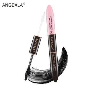 Angeala Black Mascara Nourishing Fiber Mascara 2in1 piece waterproof long lasting eye lash