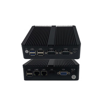 Industrial Fanless Mini PC N2830 J1900 J1800 Dual Display DDR4 RAM SSD Desktop Computer for Home and Office