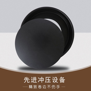 Molde redondo negro con base desmontable de 4, 6, 8 y 10 pulgadas, apto para horno, para hornear pasteles, mousse y pizza. - Product Image 3