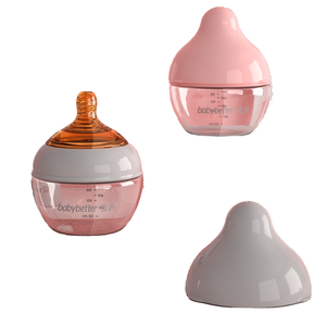 Biberón de Vidrio de Boca Ancha con Diseño Nuevo, Anti-Caídas, <span class=keywords><strong>para</strong></span> Recién Nacidos de 0 a 12 Meses, con Estampado Animal, Producto Seguro <span class=keywords><strong>para</strong></span> Bebés - Product Image 4