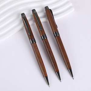 <strong>Fancy</strong> Streamline Walnut Wood Automatic <strong>Pencils</strong> Engraved Logo Wooden Twist Mechanical <strong>Pencil</strong> 1.0mm for Students Drawing - Product Image 5