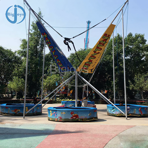 <span class=keywords><strong>Trampoline</strong></span> Bungee Rond pour 4 Personnes, Couleur Personnalisée, Équipement de Parc d'Attractions Extérieur à Prix Abordable pour Fêtes Foraines et Carnavals - Product Image 1