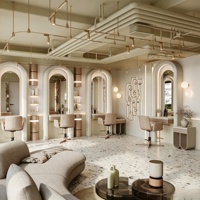 Muebles para Salón de Belleza y Spa, Diseño Interior Personalizado para Salón de Peluquería, Decoración y Renovación de Barbería