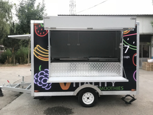 Remolque <span class=keywords><strong>de</strong></span> Cocina Móvil Cuadrado Más Vendido, Camión <span class=keywords><strong>de</strong></span> Comida para Comida Rápida <span class=keywords><strong>con</strong></span> Pintura Personalizada - Product Image 2