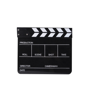 WF AA401 9.3"*11" Clapboard de cinéma Hollywood en bois avec bâtons noirs et blancs - Product Image 3