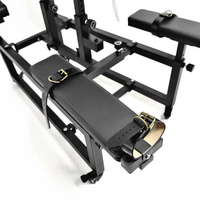 Chaise Gynécologique Multifonctionnelle SM pour Plaisir Sexuel et Réglage du Climax, Cadre de Contrainte K9, Équipement de Bondage