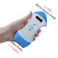 Sonda de Ultrasonido Médica de 128 Elementos, Doble Cabezal, Inalámbrica, Doppler Color, para iOS y Android