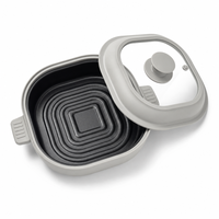 Plaque de cuisson en silicone pour micro-ondes, écologique, compatible lave-vaisselle, accessoires de cuisine pour les repas en famille