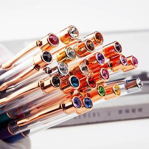 Personalized Twist DIY Barrel <b>Empty</b> Tube Pens With Rose Gold Glitter - Product Image 2
