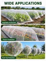 Nieuwe HDPE verdikte anti-verouderings- en anti-insectennet voor kassen, groenten, fruitbomen, landbouw, anti-muggengaas, gebreid ZD