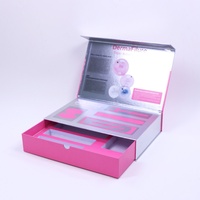 Boîte magnétique personnalisée haut de gamme à double couche avec tiroir coulissant en carton pour huiles essentielles, doublure en éponge, impression UV, couleur personnalisée