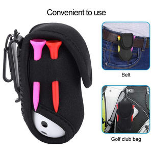 Pochette pour balles de golf avec logo personnalisé, porte-balles de golf en néoprène, sac de ceinture portable pour balles de golf, cadeau d'affaires - Product Image 2