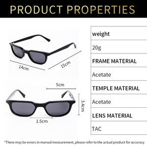 Logo Custom 2026 Vintage Men Women Polarized Cat Eye Square Sun Glasses UV400 Acetate <b>Small</b> <b>Frame</b> <b>Sunglasses</b> - Product Image 6
