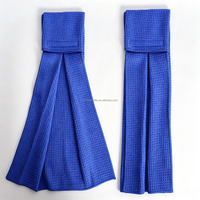 Serviette de séchage des mains en microfibre gaufrée, serviette de football en microfibre premium, serviette de rugby absorbante avec velcro