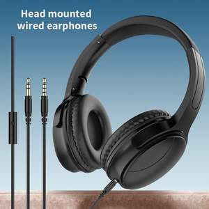 Venda quente Cabeça Montada Wired 3.5mm Fones De Ouvido Over-Ear Headset <span class=keywords><strong>Headphones</strong></span> para Presente - Product Image 3