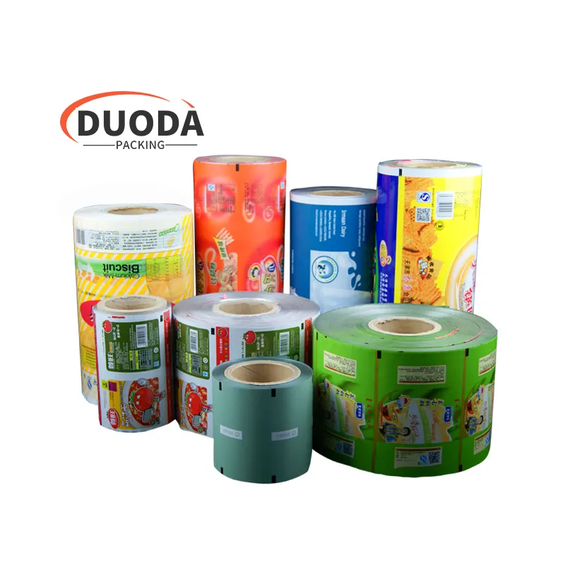 Factory Custom Print Flexible Food Packaging Roll Stock Film Stickpack For Potato Chips Printing Laminated Plastic Snack Packagi