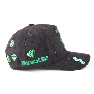 Gorra de Béisbol de Ante con Forro de Satén y Logotipo Personalizado para Hombre, Bordado <span class=keywords><strong>3D</strong></span> de 5 Paneles, Venta al Por Mayor de Fábrica - Product Image 5
