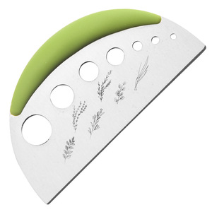 Coupe-herbes en acier inoxydable, 7 trous, outil de cuisine manuel, qualité alimentaire, pour peler et couper les herbes - Product Image 2