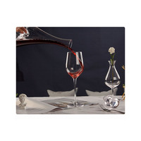 Carafe en verre soufflé à la main, conique, respirante, rapide, pour bouteille de vin, carafe en verre de 1000 ml, carafe à vin Iceberg