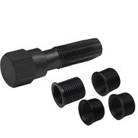 Kit de réparation de filetage de bougie d'allumage Outils de réparation de bougie d'allumage refiletée Alésoir de bougie d'allumage 4 inserts