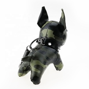 Cadeaux de Noël de luxe pour femmes, souvenirs, logo personnalisé, bouledogue français en cuir et cuir PU, <span class=keywords><strong>porte</strong></span>-<span class=keywords><strong>clés</strong></span> en acier inoxydable - Product Image 6