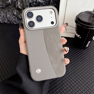 Funda de Teléfono de Cuero PU para iPhone 17 13 Pro Max 14 15 16 Plus 17 Air, Marco Suave de TPU, Antigolpes, Protectora - Product Image 5