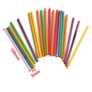 FOSKA 100 bâtonnets en <span class=keywords><strong>bois</strong></span> éducatifs pour les jeunes enfants, multicolores, pour le développement cognitif et le jeu créatif des garçons et des filles - Product Image 2