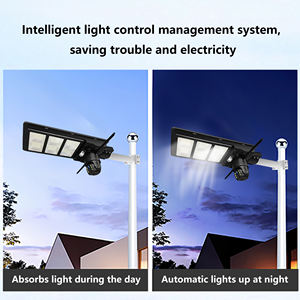 4MP 4G LTE avec CCTV <span class=keywords><strong>batterie</strong></span> au lithium lumière panneau solaire solaire tout en un sécurité caméra solaire lampadaire - Product Image 6
