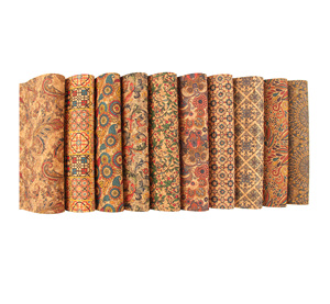 Tessuto <span class=keywords><strong>in</strong></span> <span class=keywords><strong>Sughero</strong></span> Stampato Floreale Portoghese INFOCORK 45x30CM - Ecologico per Borse/Scarpe/Scatole Cosmetiche - Product Image 4