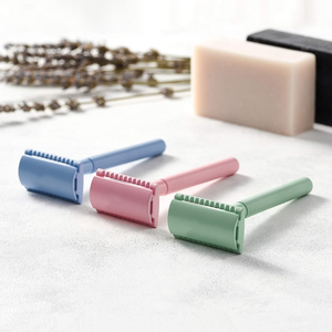 <span class=keywords><strong>Rasoir</strong></span> <span class=keywords><strong>de</strong></span> sécurité à double tranchant, réutilisable, rechargeable, multicolores, <span class=keywords><strong>de</strong></span> luxe, zéro déchet, pour le rasage du visage, des aisselles et du corps des femmes - Product Image 2