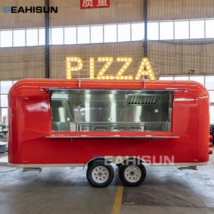 <span class=keywords><strong>Remorque</strong></span> alimentaire mobile pour pizzas et hot-dogs avec service de glaces, bonbons et chips, résistante à la rouille, alimentation intégrée - Product Image 2