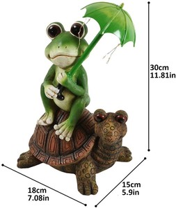 Artisanat en résine <span class=keywords><strong>solaire</strong></span> personnalisé, Statues d'animaux, Décorations <span class=keywords><strong>de</strong></span> jardin, Cadeaux <span class=keywords><strong>de</strong></span> Noël pour enfants, Figurines <span class=keywords><strong>de</strong></span> grenouille - Product Image 4