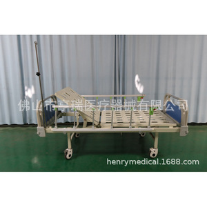 Cama de Hospital Manual Henry HR-613 de Acero Inoxidable, Cama de Enfermería de Función Única para el Cuidado de Ancianos - Product Image 3