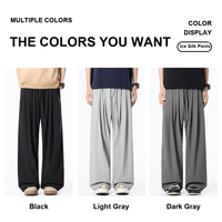 Pantalon d'été pour homme, coupe ample, jambe large, avec cordon de serrage, extensible, grandes tailles M-8XL, OEM