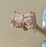 Sac à main de luxe pour femme en perles, toutes saisons, couleur bonbon, sac à bandoulière tendance