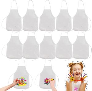 Delantal desechable no tejido, juego de sombreros de chef, delantales de cocina para adultos, sombreros de panadería ajustables para cocina, hornear - Product Image 1