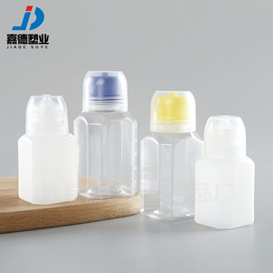 Fish bait plastic <b>bottle</b> 60ml pointed spout transparent fish bait <b>small</b> plastic <b>bottle</b> 100ml square transparent fish food fish - Product Image 1
