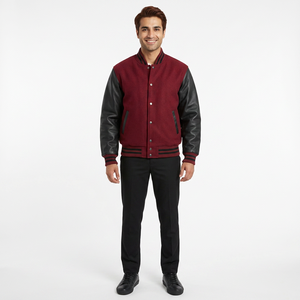 High quality Custom Print <b>Baseball</b> Jaket Unisex Varsity <b>Jacket</b> CollegeBaseballjacket <b>for</b> <b>men</b> - Product Image 1