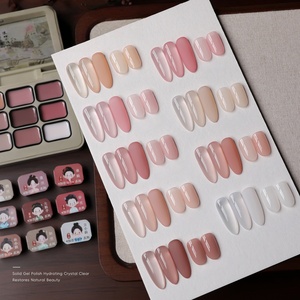 <span class=keywords><strong>MORDA</strong></span> 2025 la nuova serie alla moda di fama Internet delicato colore nudo lunga durata UV Nail Art nove Grid Gel solido 9 colori - Product Image 3