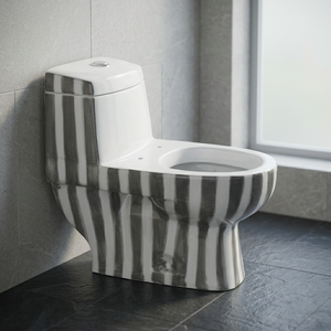 WC monobloc en céramique Vistaar blanc avec double chasse d'eau, design moderne pour projets de villas et de lavatoires - Product Image 6