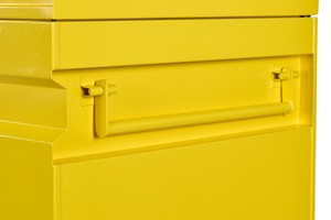 Heavy Duty <span class=keywords><strong>Yellow</strong></span> Steel Jobsite <span class=keywords><strong>Toolbox</strong></span> Gabinetes de herramientas Premium para sitios de trabajo - Product Image 3