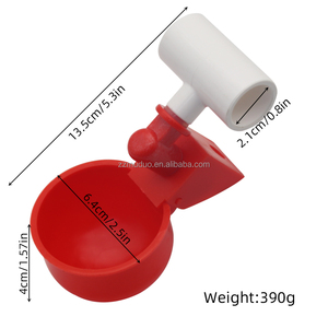 Abbeveratoi Automatici in Plastica per Pulcini con Raccordi a T Bianchi per Pulcini di un Giorno - Product Image 3