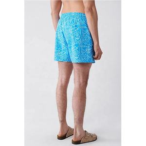 Pantalones cortos de <span class=keywords><strong>surf</strong></span> para hombre al por mayor, bañador en blanco de color azul con bolsillo - Product Image 2