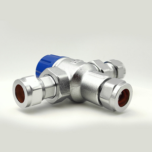 BH-95402 điều chỉnh nhiệt độ Brass Nickel mạ tĩnh nhiệt trộn van với nén kết nối - Product Image 3