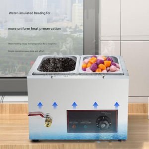 Commercial Electric Countertop Bain Marie Food Warmer Stainless Steel Catering <b>Equipment</b> Lid Tap Dough Mixer for Fruit - Product Image 5