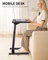 Hochleistungs-Metall-TV-Tablett Tisch Höhe & Winkel verstellbarer Schreibtisch für Bett Couch Tragbarer faltbarer Sofa Beistell tisch zum Essen & Laptop