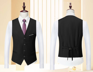Traje de Boda para Hombre, Elegante, Verde, Corte Entallado, Esmoquin de 3 Piezas (Chaqueta+Pantalón+Chaleco), para Eventos Formales, Negocios y Trabajo - Product Image 5