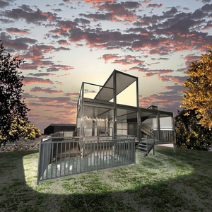 Prefab nhà 2 câu chuyện <span class=keywords><strong>container</strong></span> nhà hiện đại <span class=keywords><strong>Modular</strong></span> có thể tháo rời <span class=keywords><strong>container</strong></span> Nhà Giá khách sạn sang trọng 2 3 phòng ngủ 20 40 feet biệt thự - Product Image 3