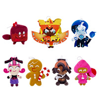 Peluche Shadow et Milk Cookie Run 25 cm, jouet en peluche doux, rembourrage en coton PP, cadeau d'anniversaire pour enfants